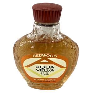 Vtg 70s JB Williams Company Aqua Velva Redwood Aftershave 4 Ox New Without Box